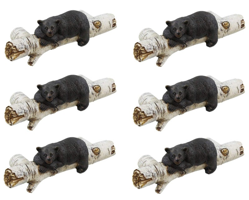 Deleon Collections Black Bear Drawer Pulls (6 Pack) w/Mounting Screws